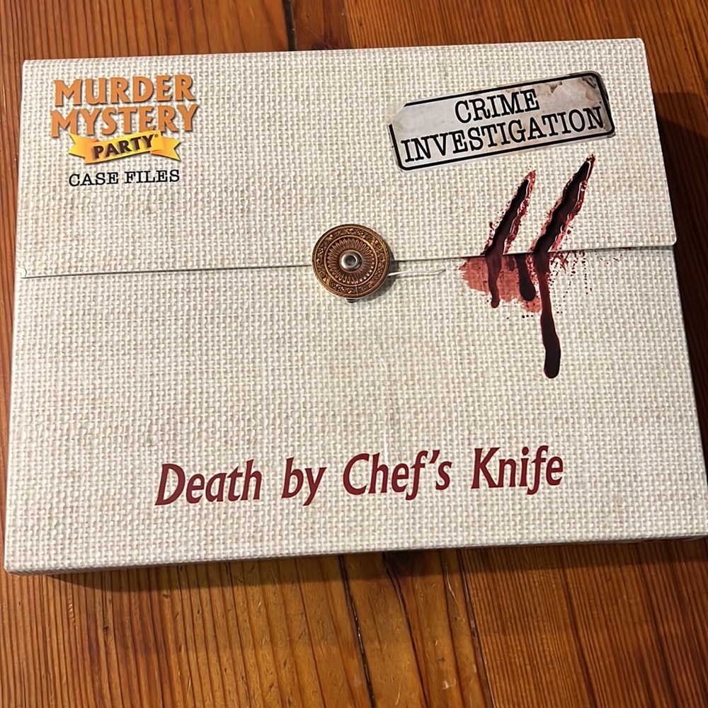 Murder mystery unsolved cold case file game    Death by Chef’s Knife